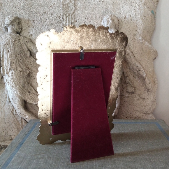 Gold Plated Philip Whitney Frame w Lovers Print from DeLaurence’s Orange Tarot - Picture 4 of 5